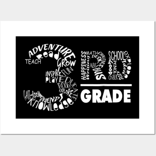 Third Grade Tee Shirt For Teachers And Students Of 3rd Grade Posters and Art